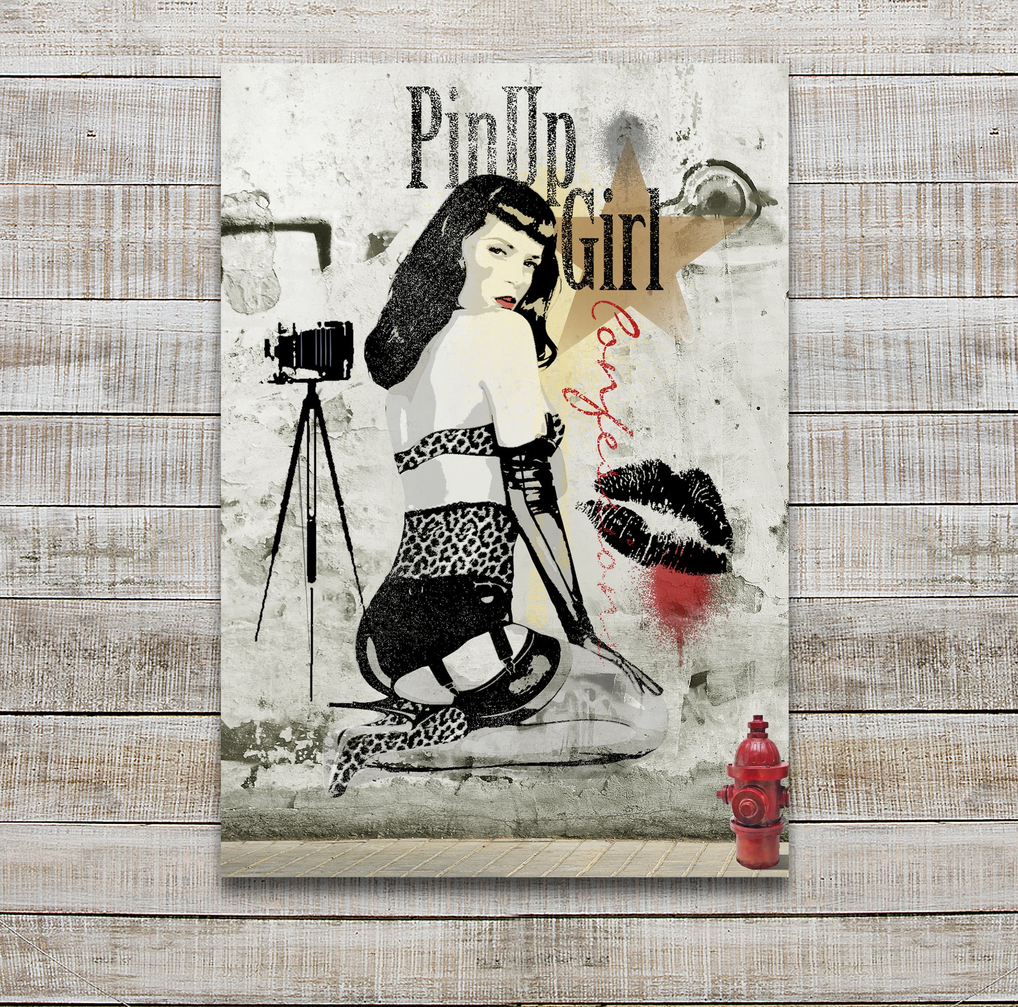 Pinup Girl Confessions Urban Street Art by Ralph Burch – RALPH BURCH