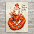 Butter Me Up Baby Pin Up Kitchen Wall Art by Ralph Burch -  RALPH BURCH