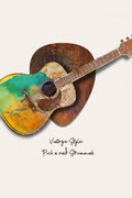 Guitar & Pick Dimensional Metal Wall Art by Ralph Burch