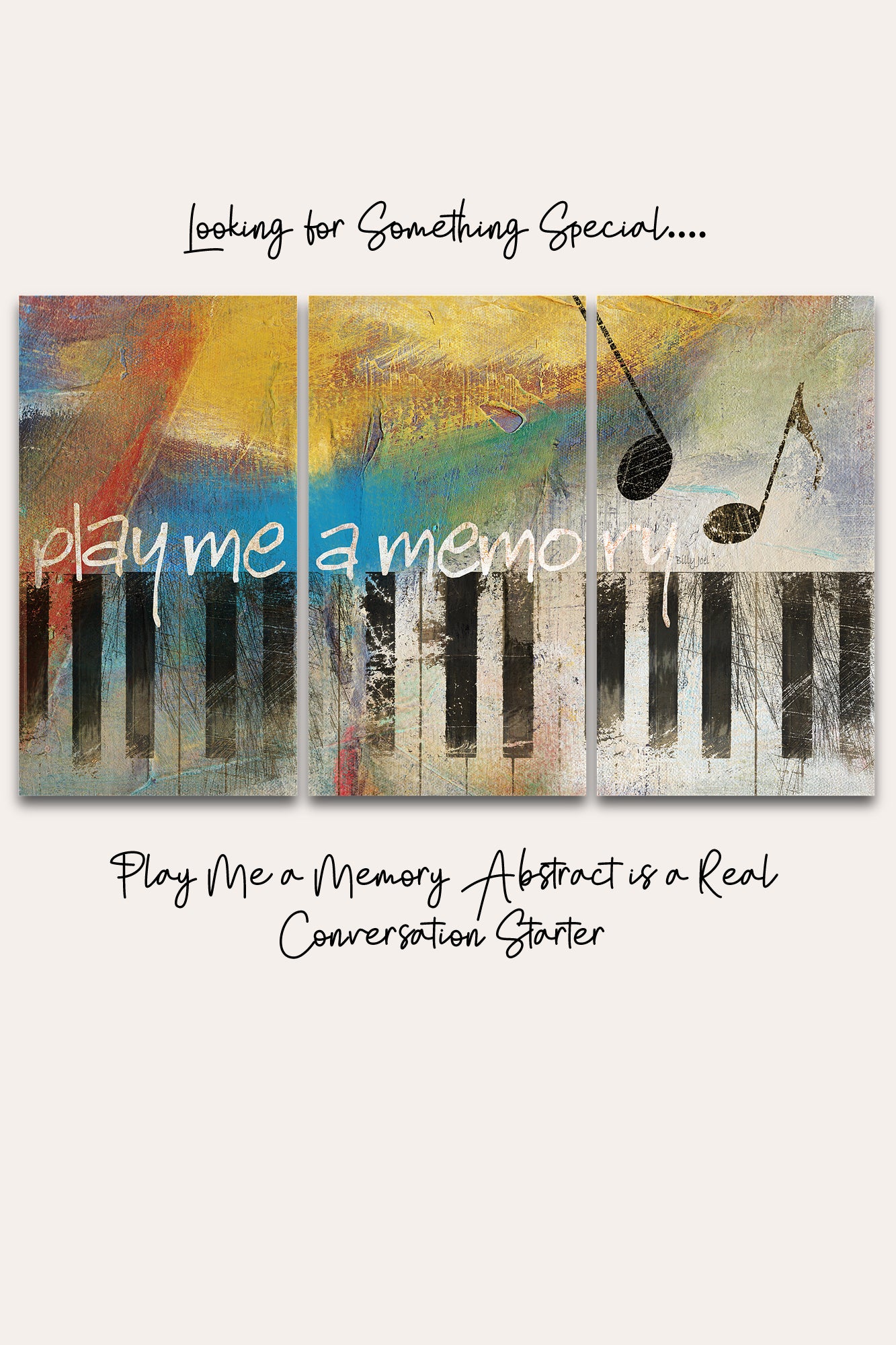 Piano Abstract Triptych Metal Wall Art by Ralph Burch – RALPH BURCH
