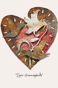 I Love Hummingbirds Dimensional Metal Wall Art by Ralph Burch