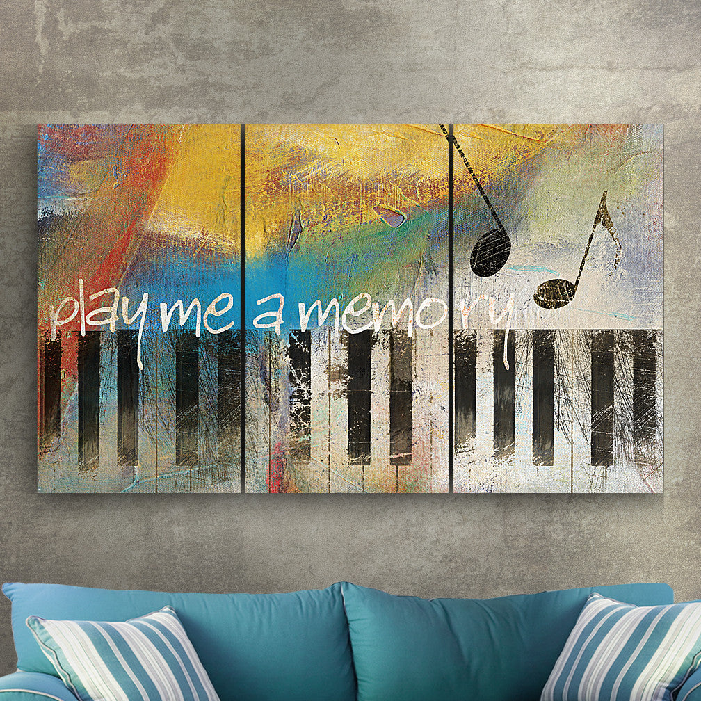 Play Me a Memory Tryptic Metal Wall Decor by Ralph Burch